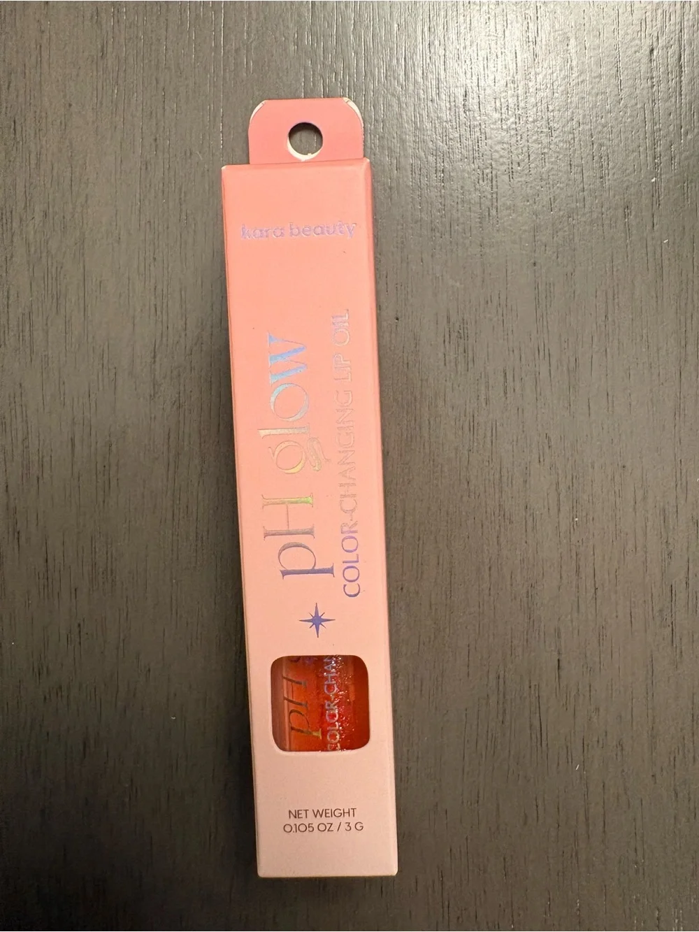 Kara beauty pH Glow Color-Changing Lip Oil in Peach Pink
